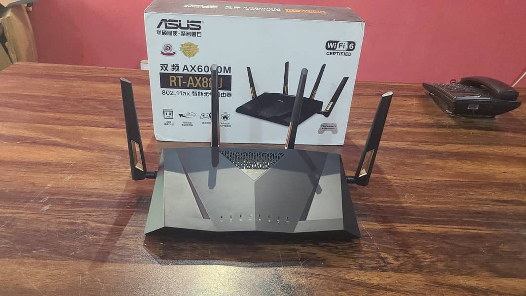 ASUS RT-AX88U AX6000 Wireless Dual-Band Wi-Fi 6 Smart Router(Box Pack) 16