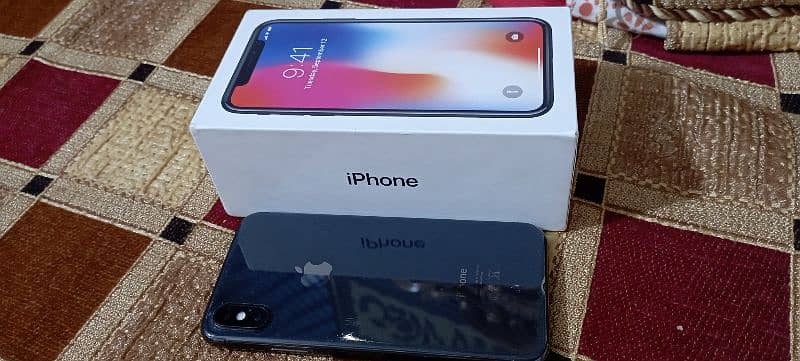 i phone X 64gb jet black color 2