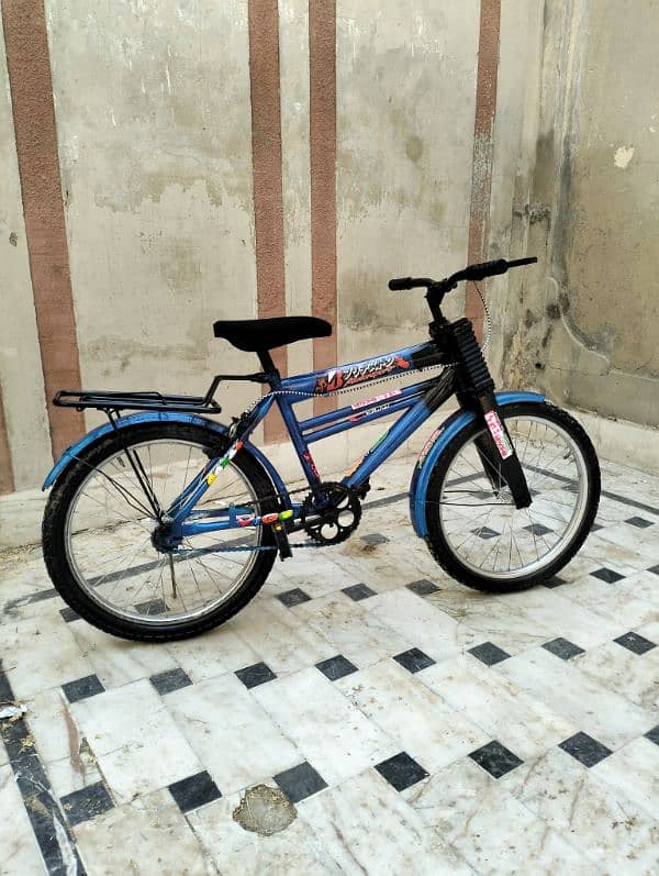 cycle in blue colour 0