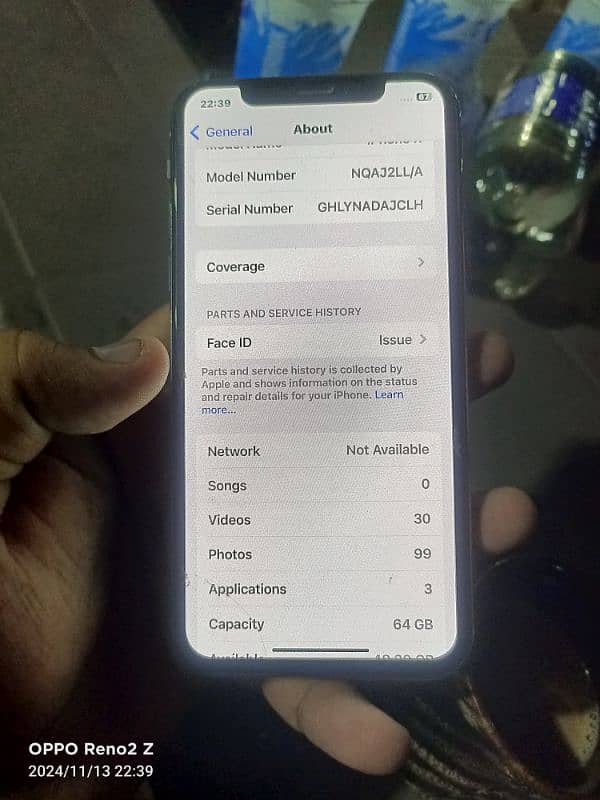 iphone x 64gb non pta white fce id failed sealed 10