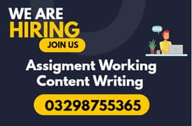 part time/home base/online/assignment/content writing/work from home