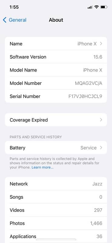 iphone X 256 GB 2