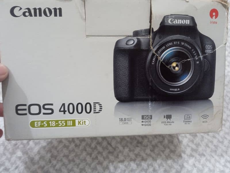 Canon EOS 4000D DSLR With EF-S 18-55mm F3.5-5.6 III Lens . . . 0