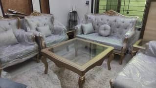 Sofa, Table, Drawing room, 6 seater, new, modern, luxurious,chinniot