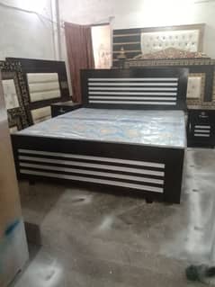 Brand New double bed/bed set/brass bed/side table/complete bedset