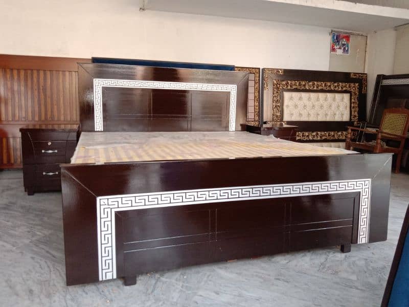 Brand New double bed/bed set/brass bed/side table/complete bedset 2