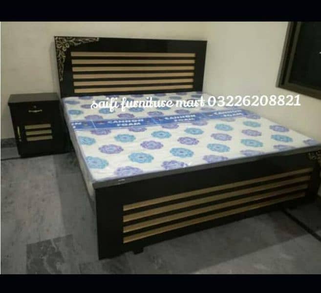 Brand New double bed/bed set/brass bed/side table/complete bedset 5