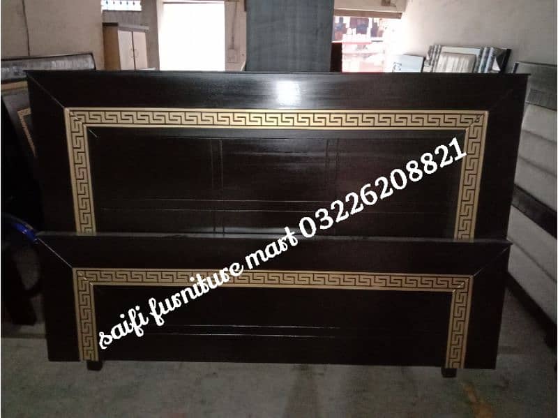 Brand New double bed/bed set/brass bed/side table/complete bedset 9