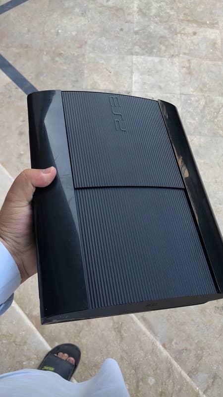 Ps3 super slim jailbreak 500 gb with 2 controllers 0