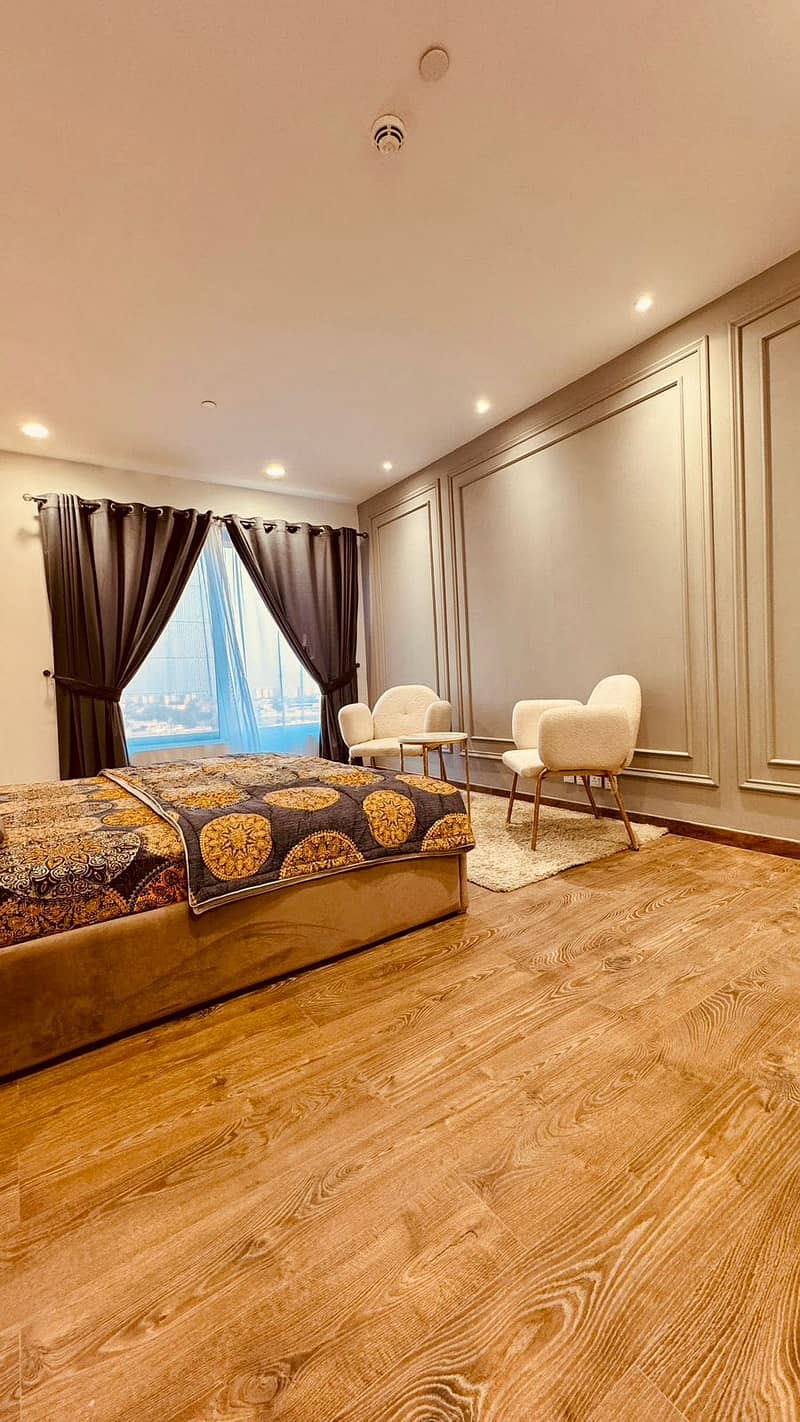 BRAND NEW 1 BED FULLY FURNISHED APARTMENT AVAILABLE FOR RENT AT TOP FLOOR 2