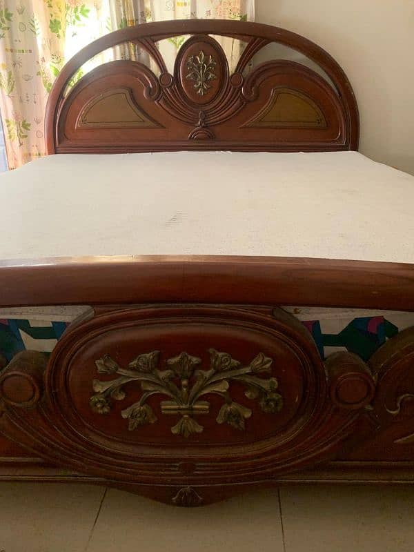 pure wooden bed set 2