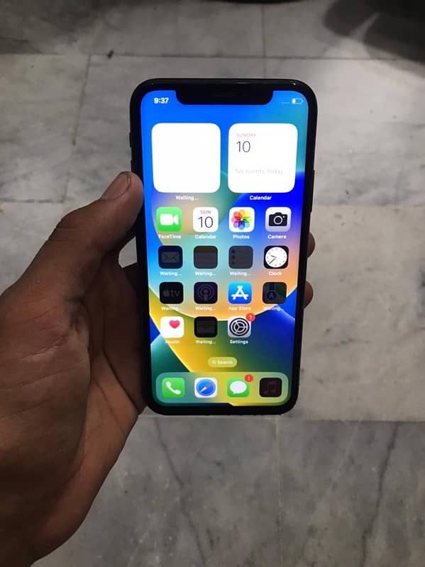 I Phone X  Official PTA Approved  64 GB  Penel Change but GXR 9