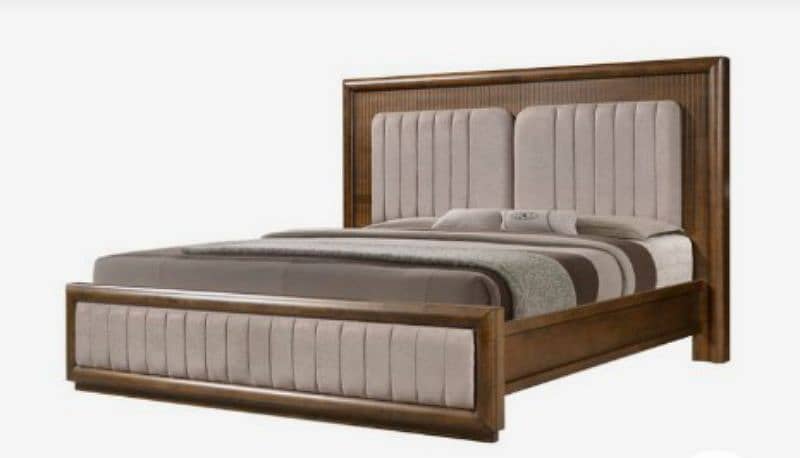 double bed set, king size bed set, sheesham wood bed set, complete set 13