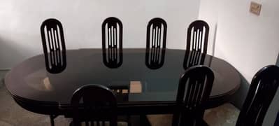 DINING TABLE WITH 8 CHAIRS