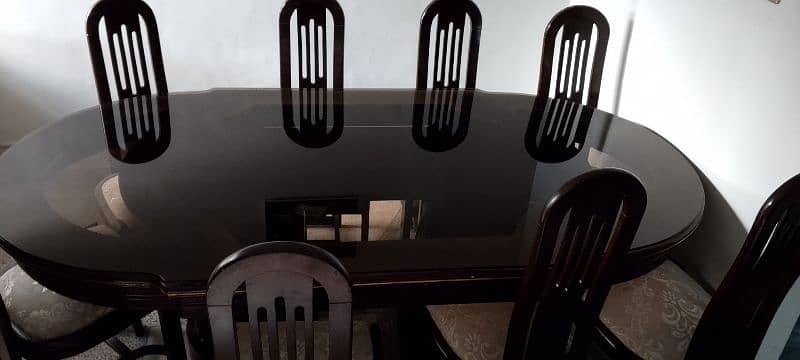 DINING TABLE WITH 8 CHAIRS 6