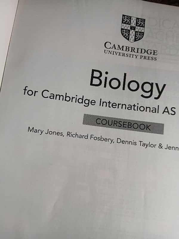 Biology (Cambridge University Press) for A Levels/Mdcat by Mary Jones 3