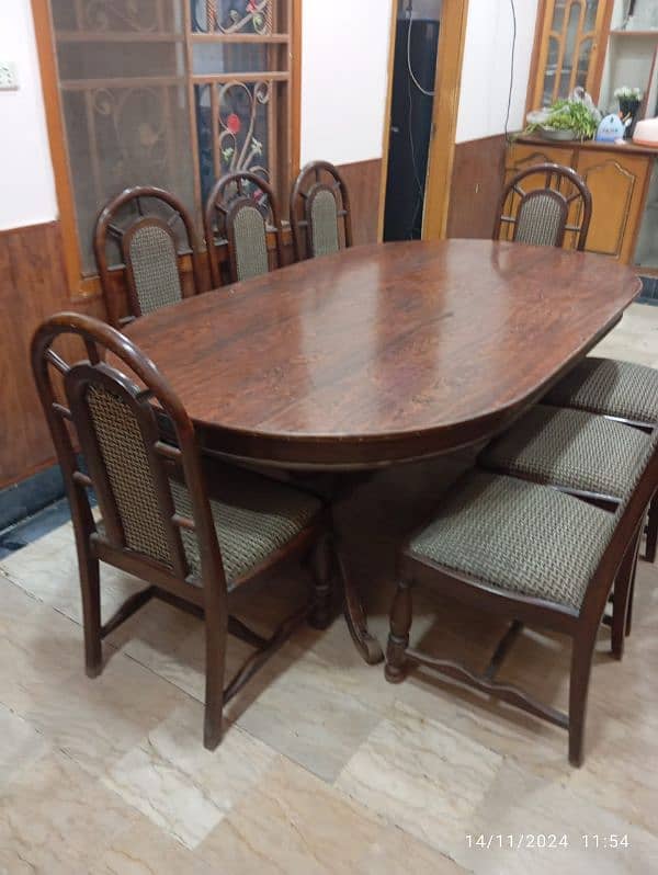 Dinning Table with Eight chairs urgent sale 2