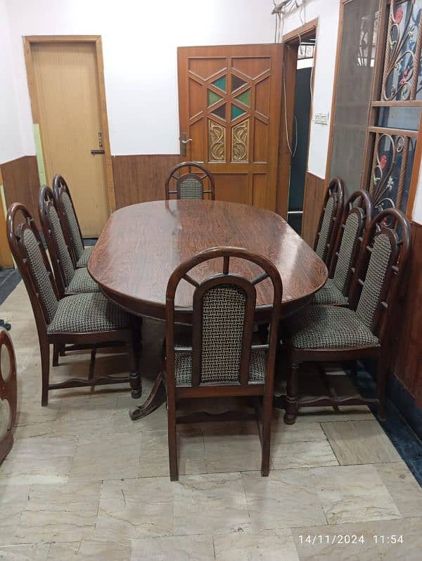 Dinning Table with Eight chairs urgent sale 3