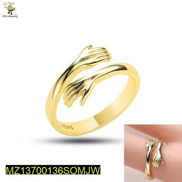 Fake Golden Hug Ring 1