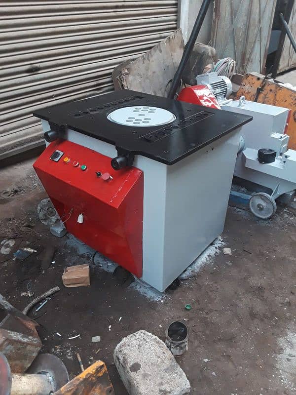 Steel bar cutter and bending machine. Pallet Trolley. Pallet Truck 4