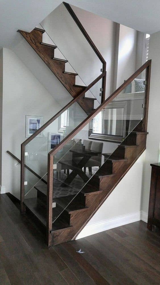 ss railing/glass railing/wood railing/decoration,Steel railing,Stairs 1