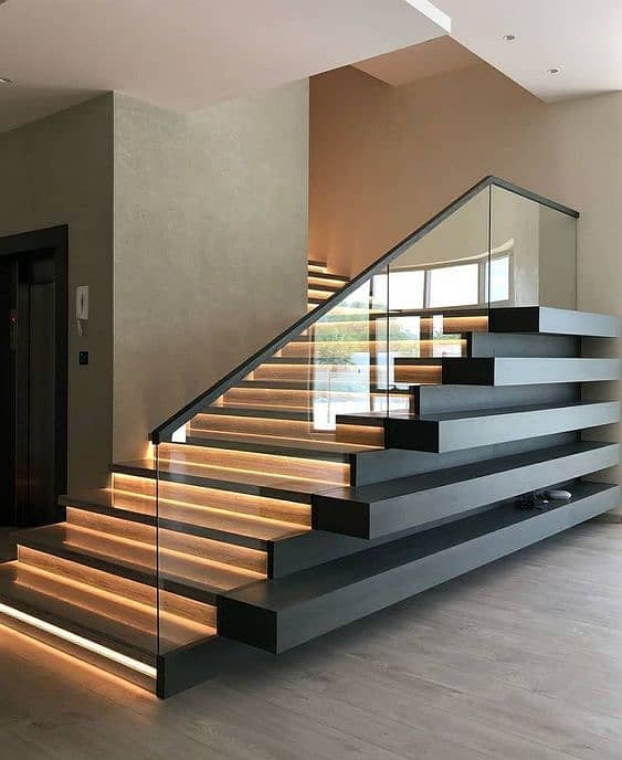 ss railing/glass railing/wood railing/decoration,Steel railing,Stairs 2