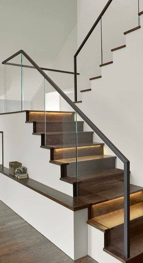 ss railing/glass railing/wood railing/decoration,Steel railing,Stairs 4