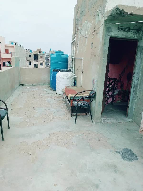 Flat For Sale 4th Floor With Roof Allah wala town sector 31/B 15