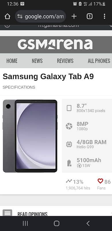 samaung tab a9 0