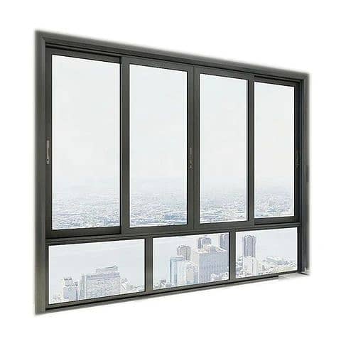 Aluminium Sliding Window/upvc sliding window/Double glazed aluminum 4