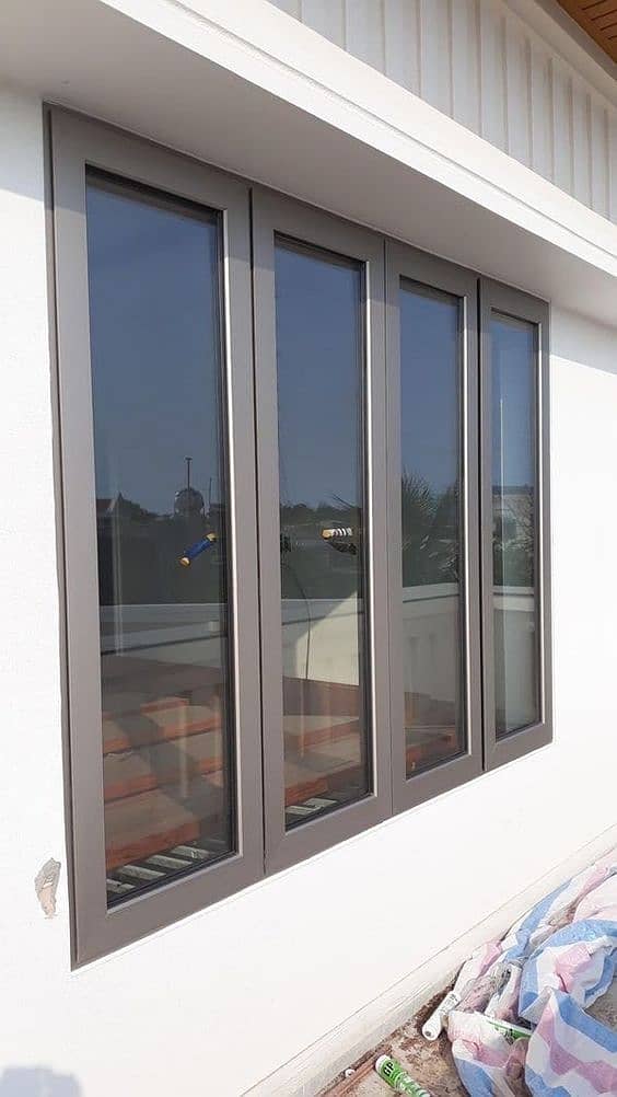 Aluminium Sliding Window/upvc sliding window/Double glazed aluminum 5