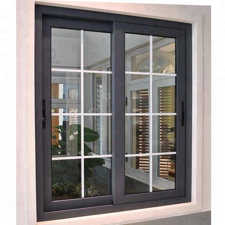 Aluminium Sliding Window/upvc sliding window/Double glazed aluminum 8