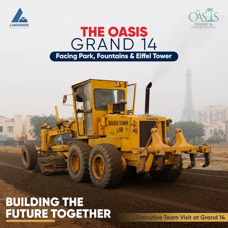 Book Now In 15lac One-Bedroom Luxury Apartment in The Oasis Grand 14| Facing Park,Fountain & Eiffel Tower Bahria Town Location with Luxury Amenities! Defence Raya 6