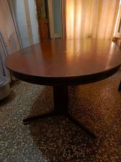 Wooden dining table