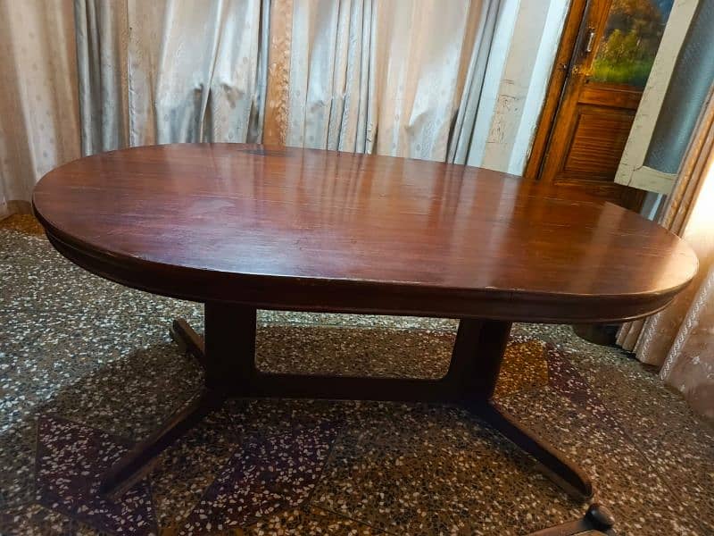 Wooden dining table 4