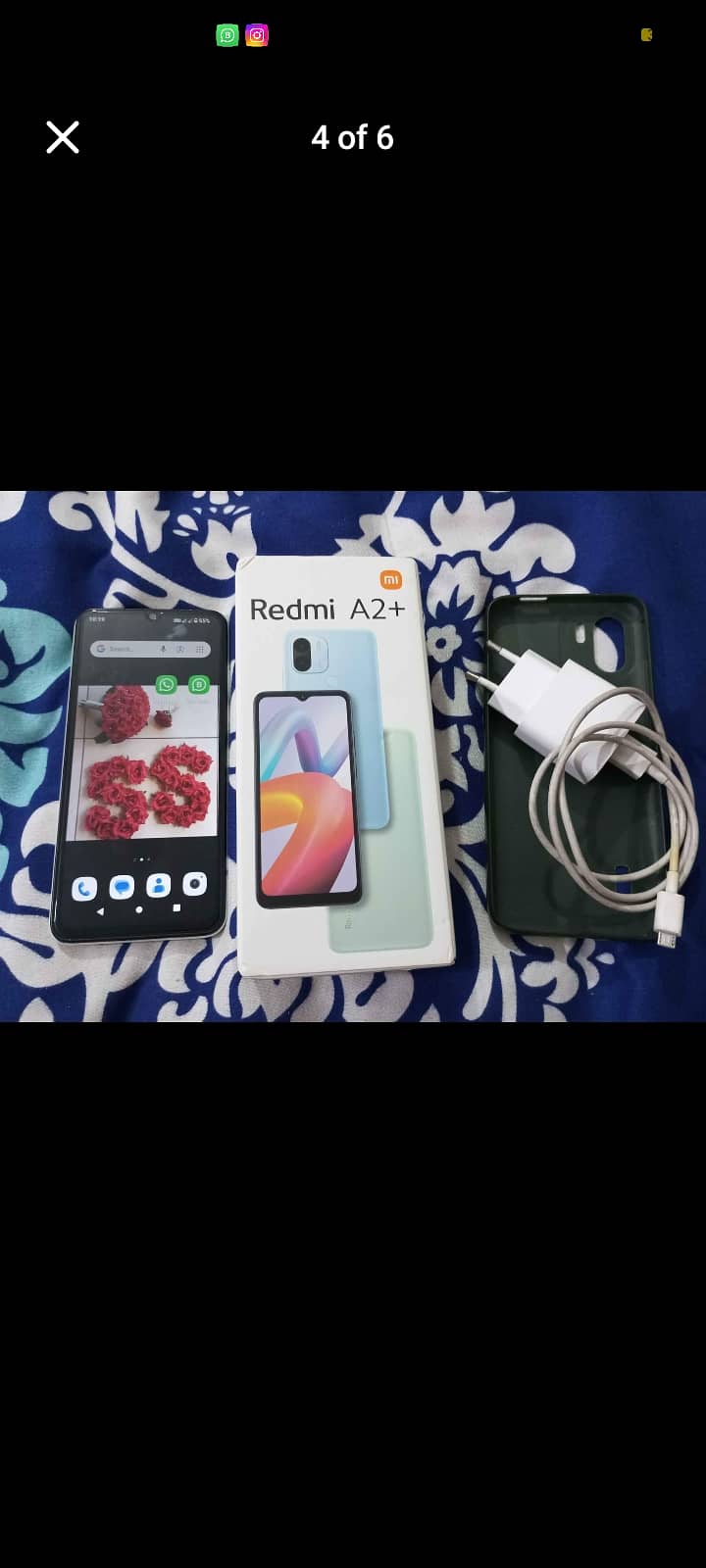  Redmi A2+ 4/64 For Sale  Complete Box  - All Original Accesso 0