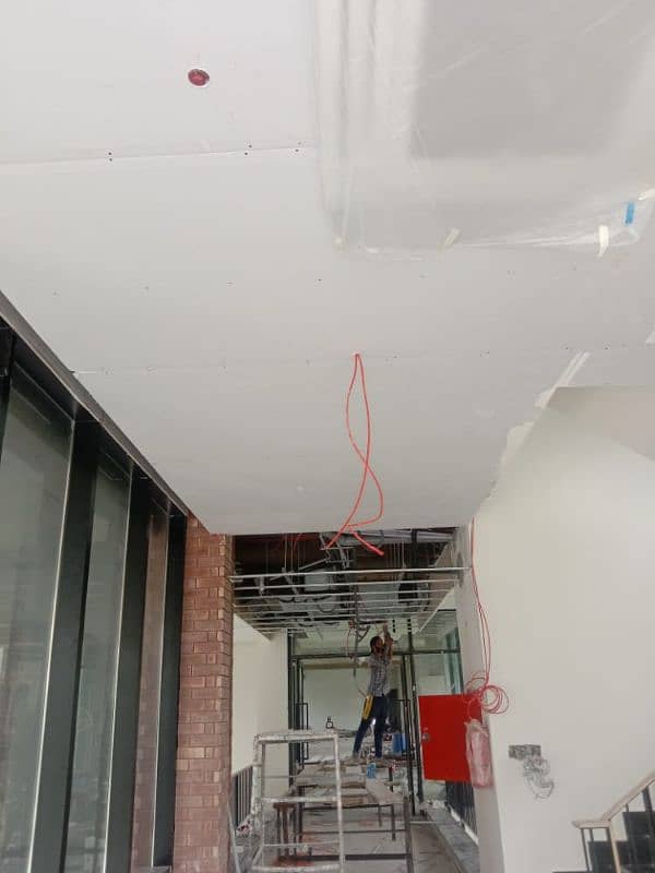 drywall, gypsum board ceiling and paritions, dampa ceiling, 6