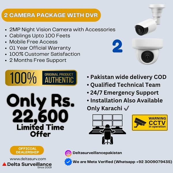 CCTV 2/4/6/8 Camera Packages Premium Quality 0