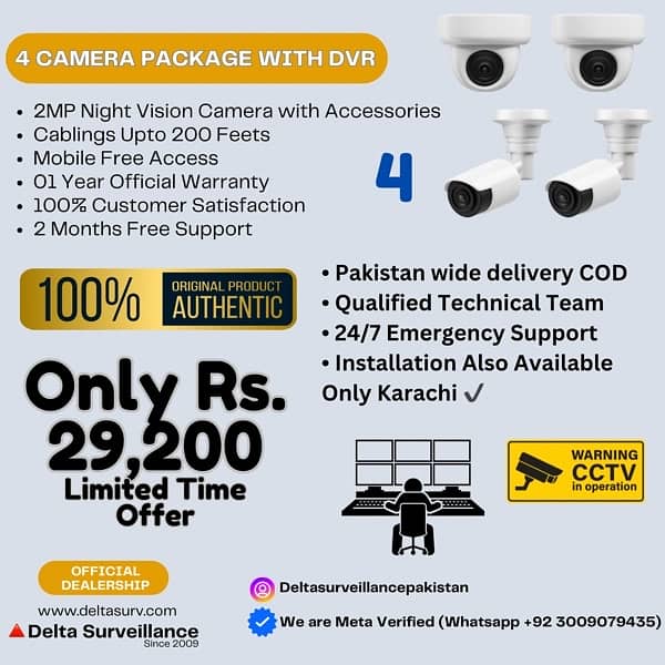 CCTV 2/4/6/8 Camera Packages Premium Quality 1