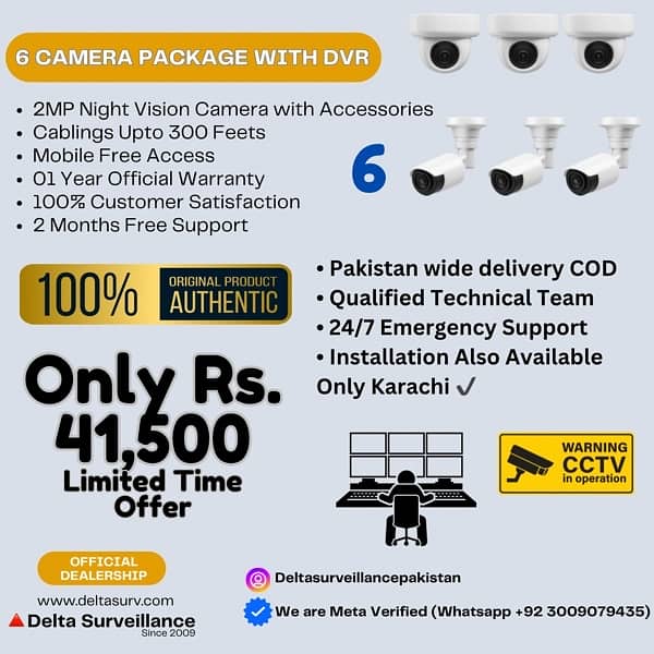 CCTV 2/4/6/8 Camera Packages Premium Quality 2