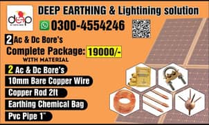 Solar DC Earthing Boring, Solar System,Solar Inverter, Civil pad