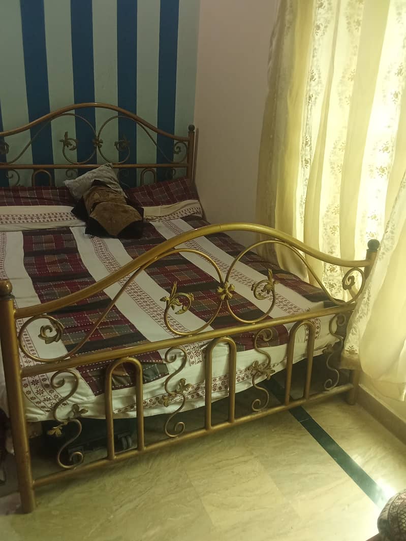 Double Iron Bed + Matress 2