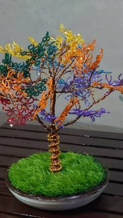 handmade flowers pure copper wire beautiful  price pl 5000