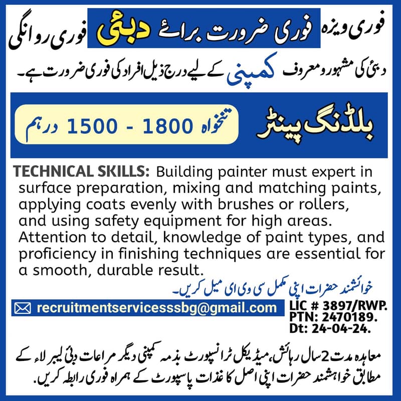 Jobs in Saudia Arab and Dubai 2