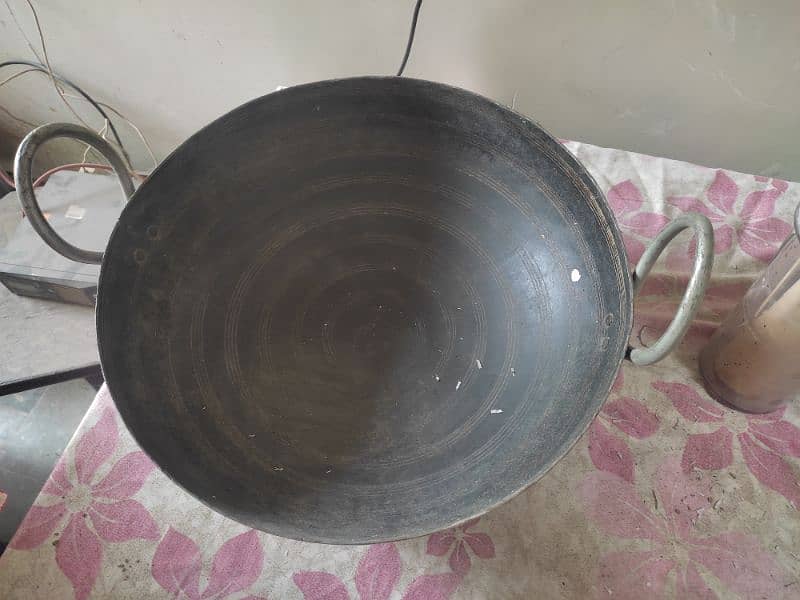 large Karahi heavy iron 0