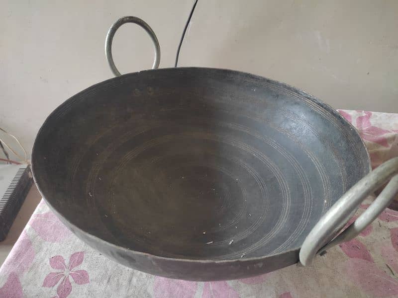 large Karahi heavy iron 1