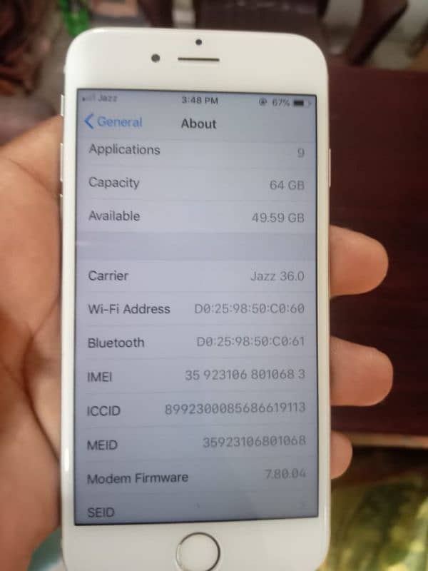 I phone 6 Pta 64 Gb 5