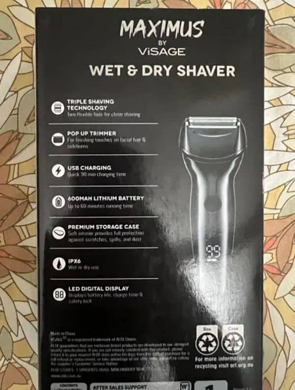 Wet and dry imported shaver 1