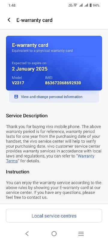 vivo v29e 8/256 6