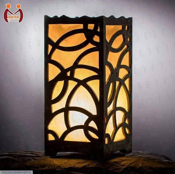 Wooden Side Table Lamp For Room &Office 1